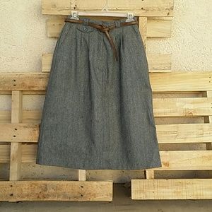 Gray winter skirt😻 free belt (optional)